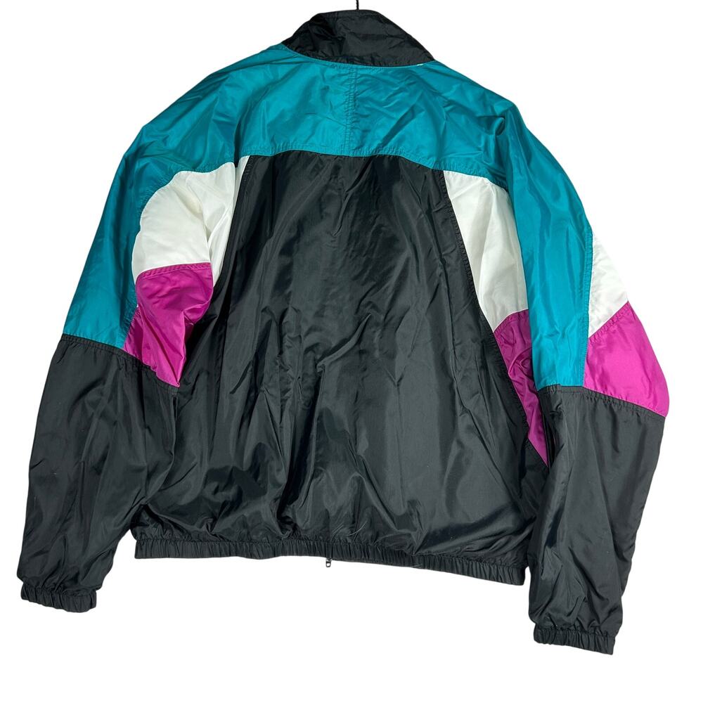 Vintage 90s Nike Silver Tab Windbreaker Jacket - Men's Large - Picture 4 of 16